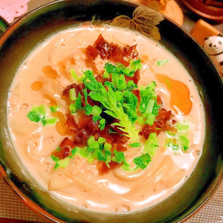 まろやか痺辛クリーミィ豆乳ささみ担々うどん